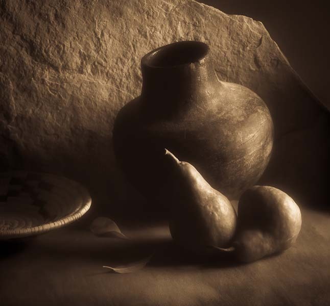 Ancient Pot with Pears
