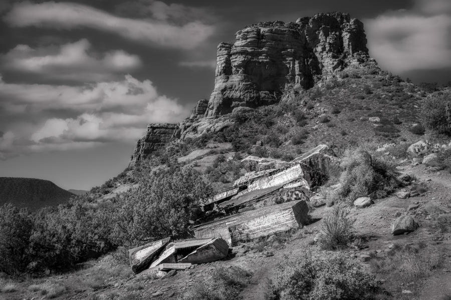 Fallen Stone Slabs Of Sedona