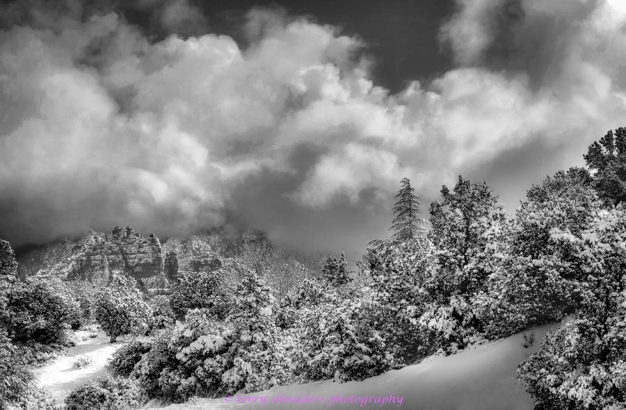 Sedona Snow Scene